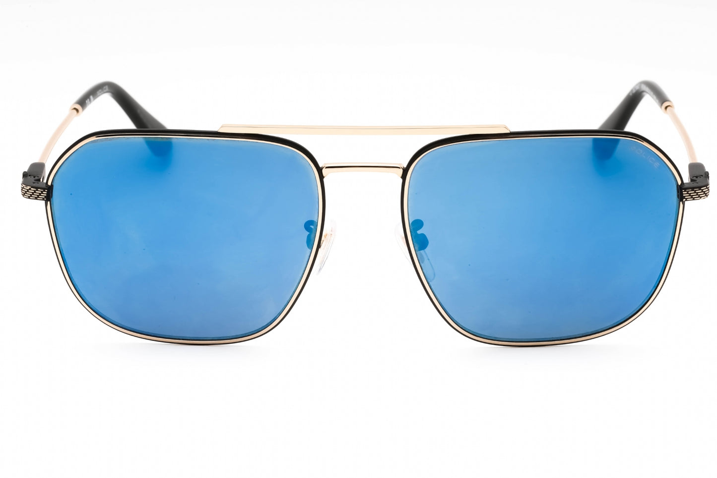 Police 64 300b Sunglasses Black Gold Size : 60