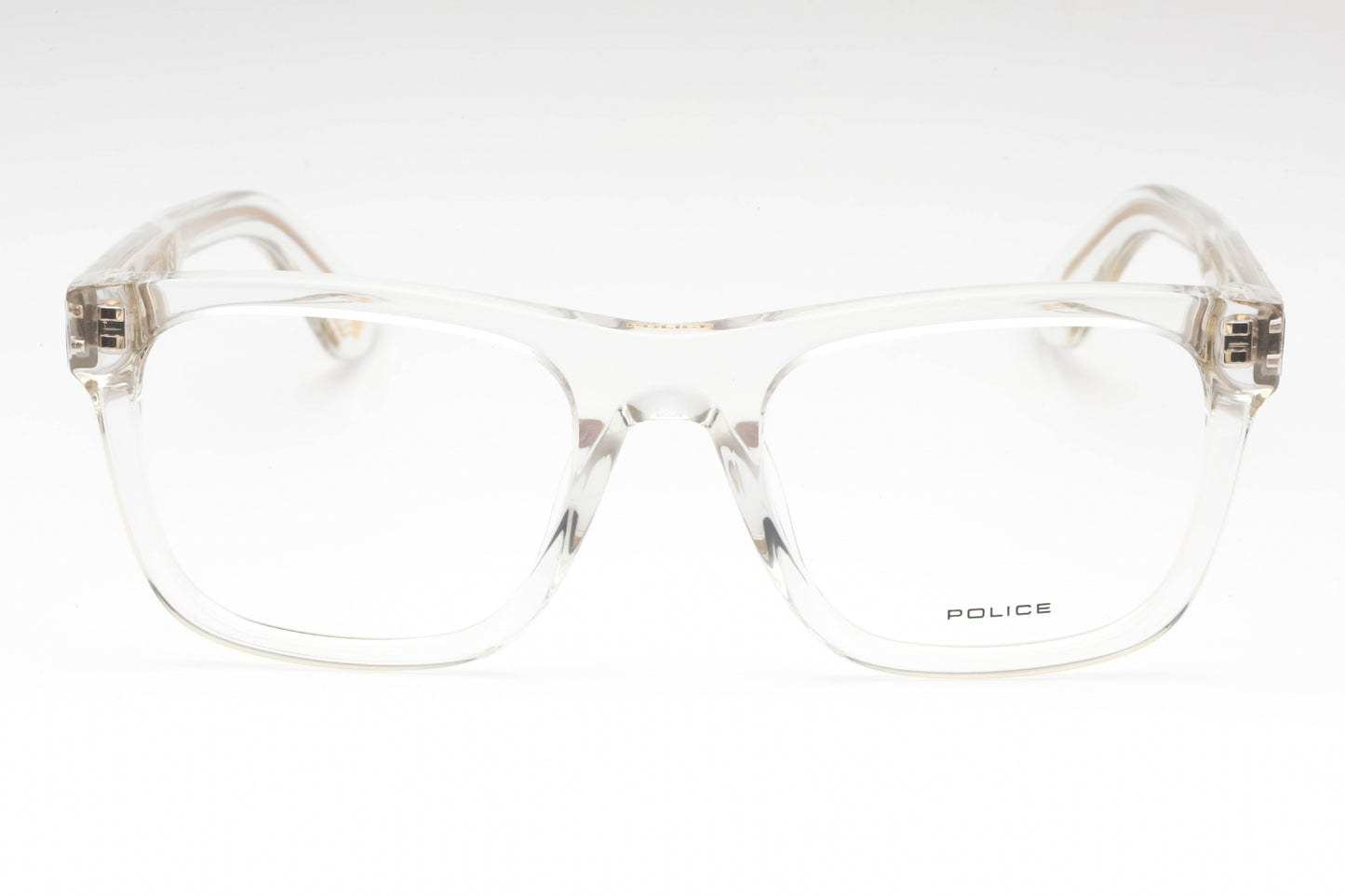 Police Vple37n 880 Eyeglasses Transparent Size : 52