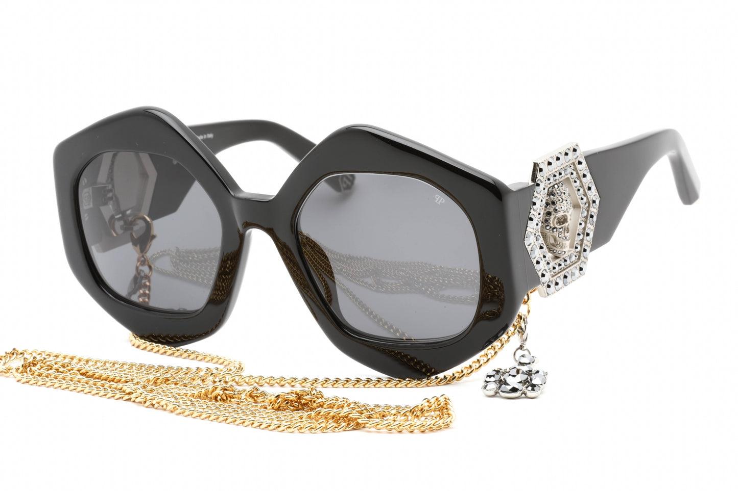 Philipp Plein 102s 700 Sunglasses Shiny Black Size : 54