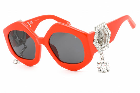 Philipp Plein 102s V47 Sunglasses Matte Dark Orange Size : 54