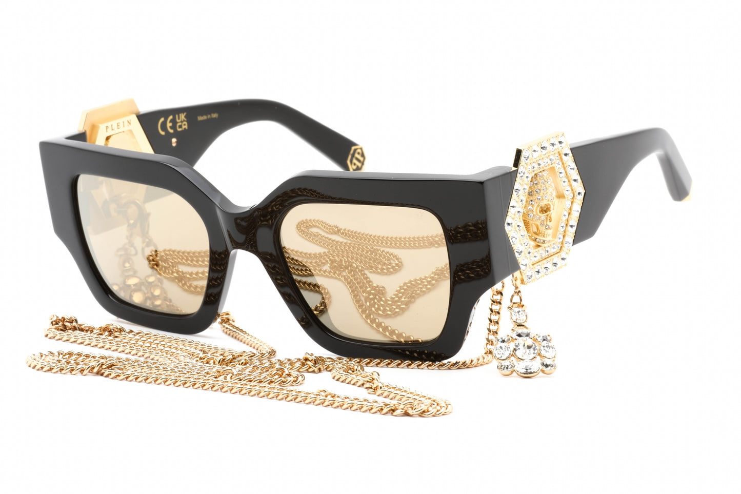Philipp Plein 103s 700g Sunglasses Black Size : 51