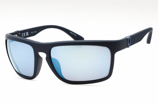 Police 63 6qs Sunglasses Matte Dark Blue Size : 63