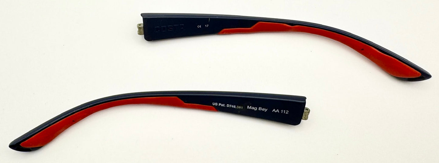 Costa Del Mar Mag Bay Both Temples Red