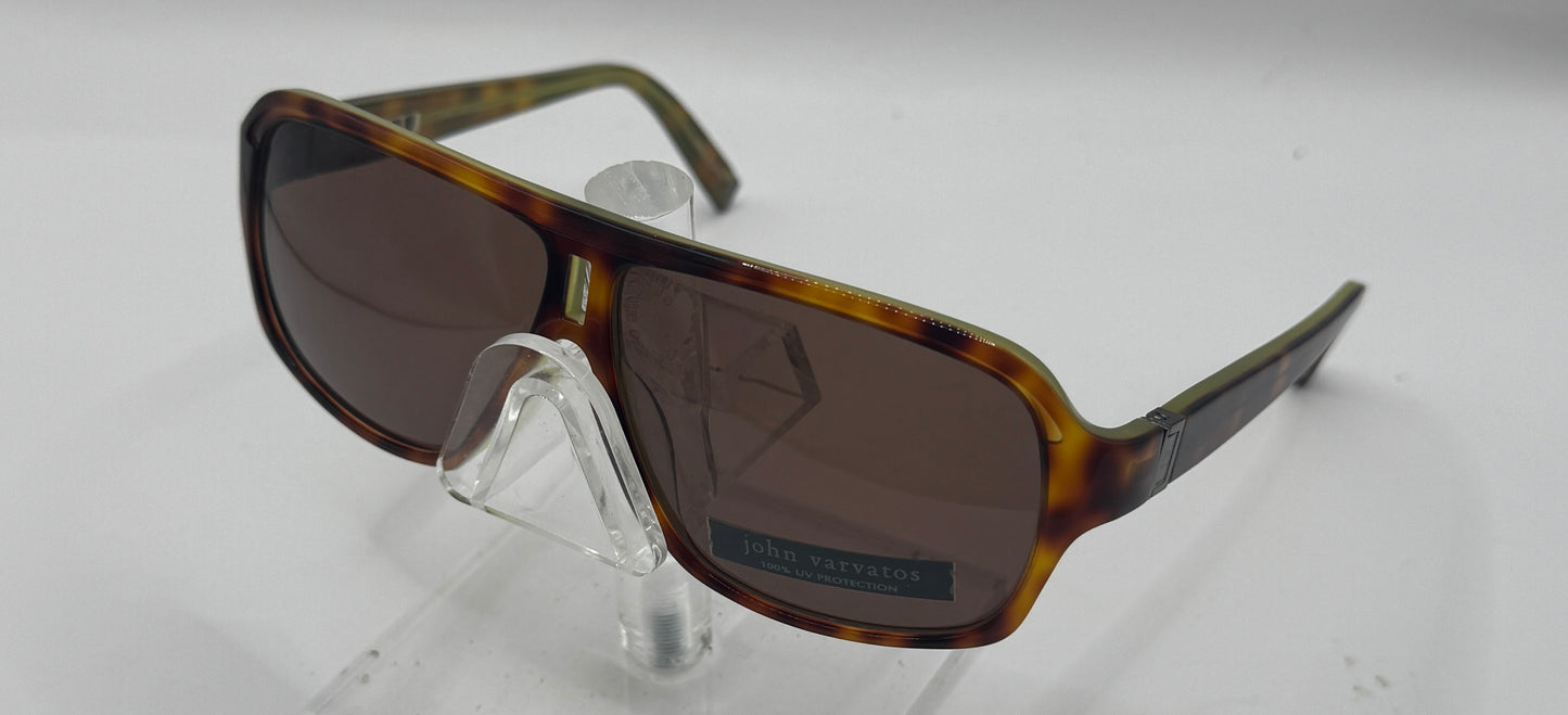 John Varvatos V731 Sunglasses in color Amberlime