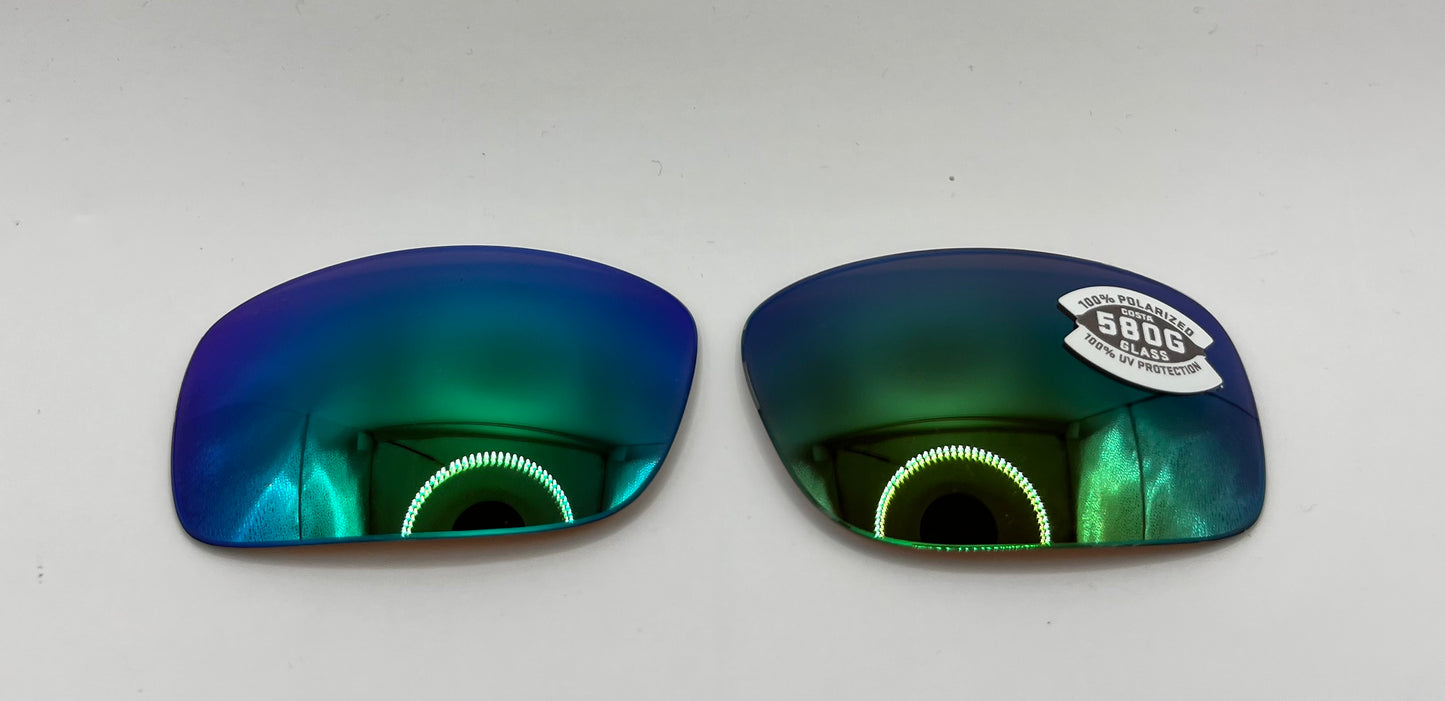 Costa Del Mar Jose Both Lenses Green Mirror Glass 580G