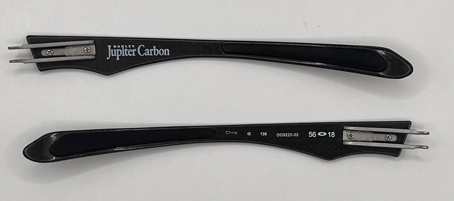 Oakley Jupiter Carbon Both Temples Carbon Fiber
