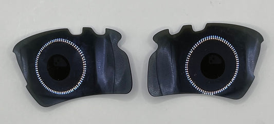 Oakley Flak 2.0 Xl Vented After Market Both Lenses Blue Mirror