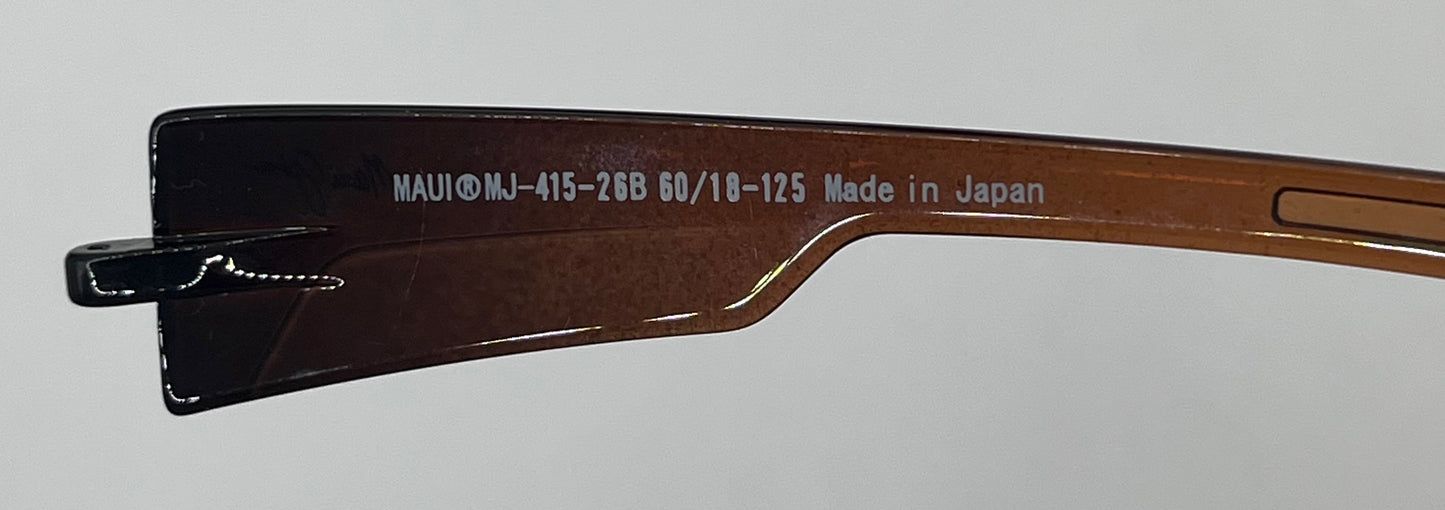 Maui Jim Bamboo Forest 415 Both Temples Tortoise