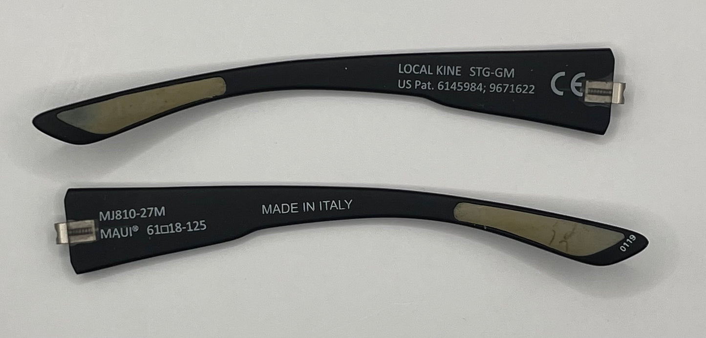 Maui Jim 810 Both Temples Black