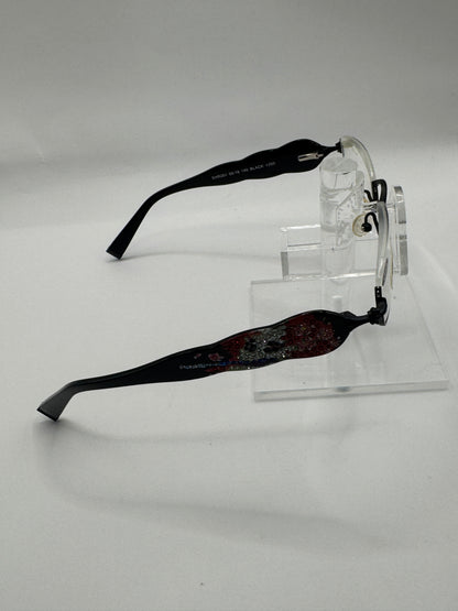 Ed Hardy Ehr 201 Eyeglasses in color Black
