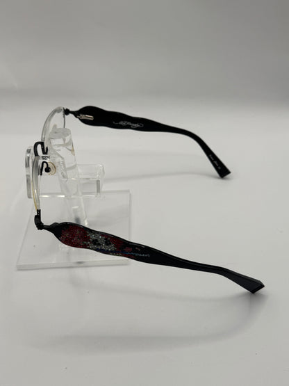 Ed Hardy Ehr 201 Eyeglasses in color Black