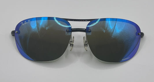 Ray Ban 4275 Front Face Black With Mirror Blue Lenses $149.99