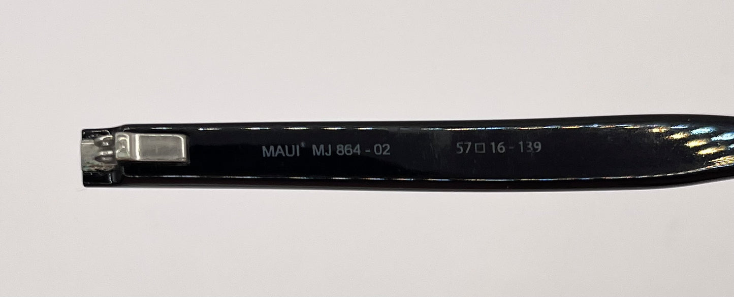 Maui Jim 864 Both Temples Black