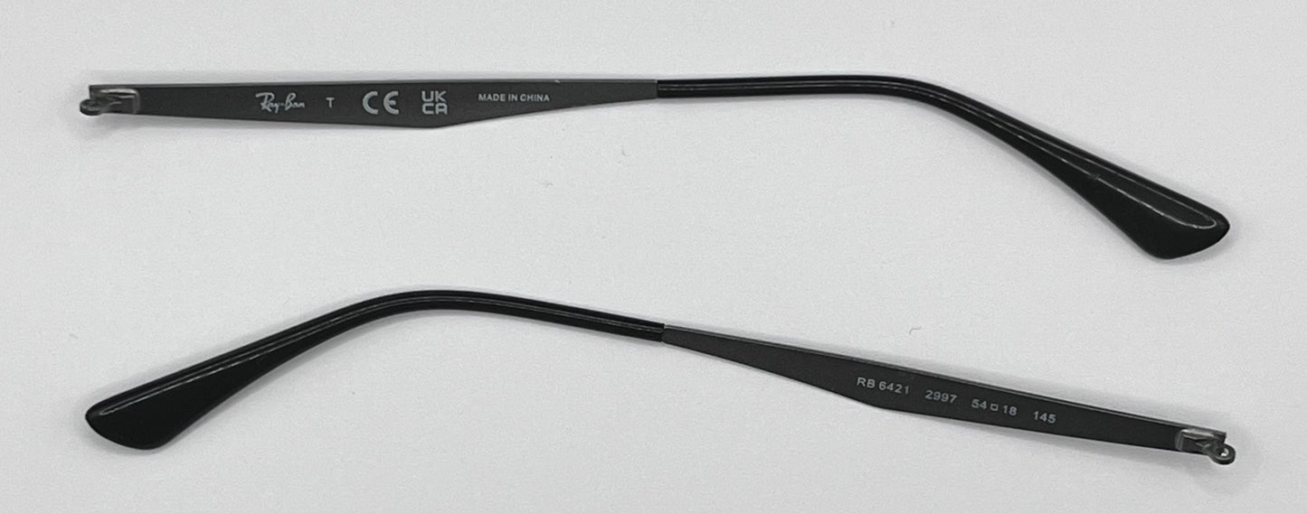 Ray Ban 6421 Both Temples Black
