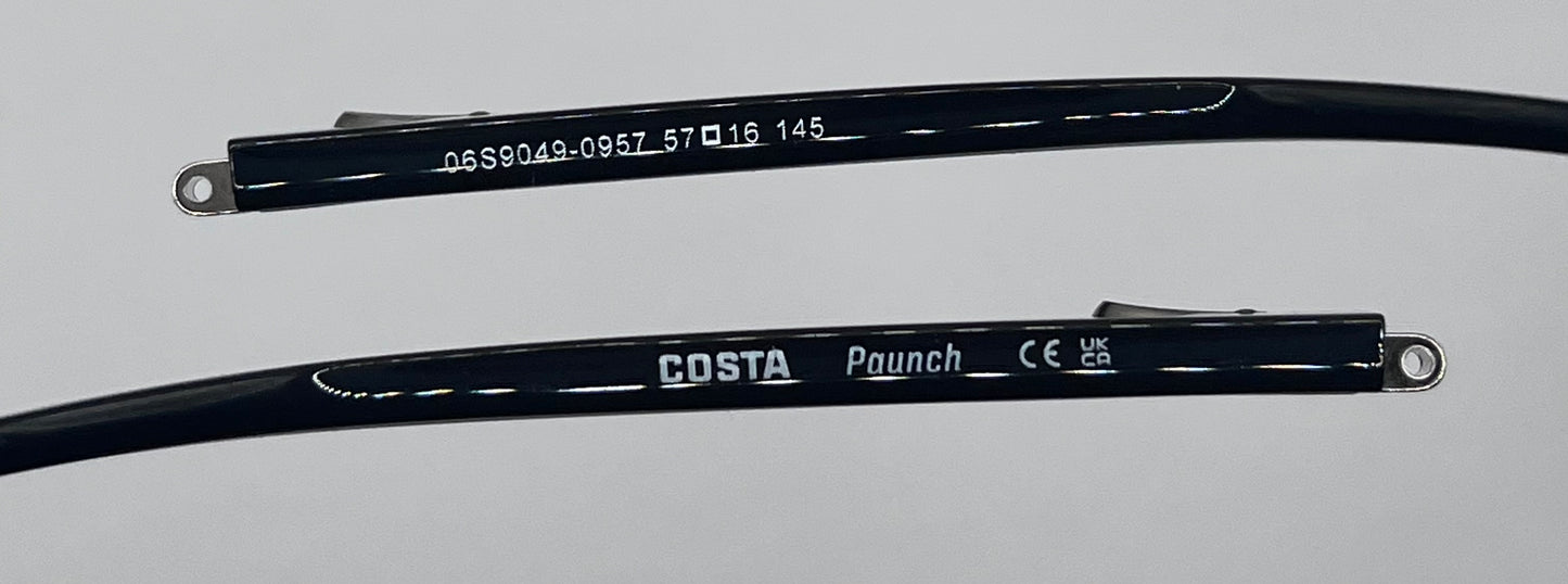 Costa Del Mar Paunch Both Temples Black