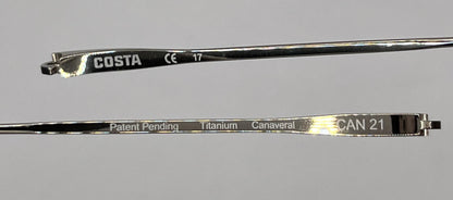 Costa Del Mar Canaveral 21 Both Temples Silver