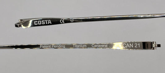 Costa Del Mar Canaveral 21 Both Temples Silver