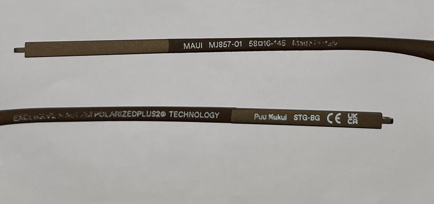 Maui Jim 857 Both Temples Brown