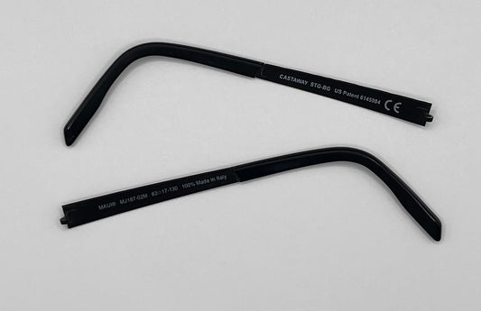 Maui Jim 187 Both Temples Black
