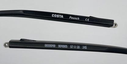 Costa Del Mar Pounch Both Temples Clear Black