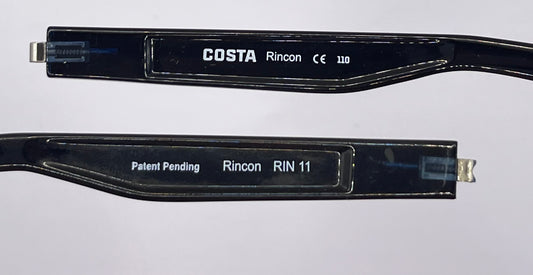 Costa Del Mar Rincon Both Temples Shiny Black Glass 580G