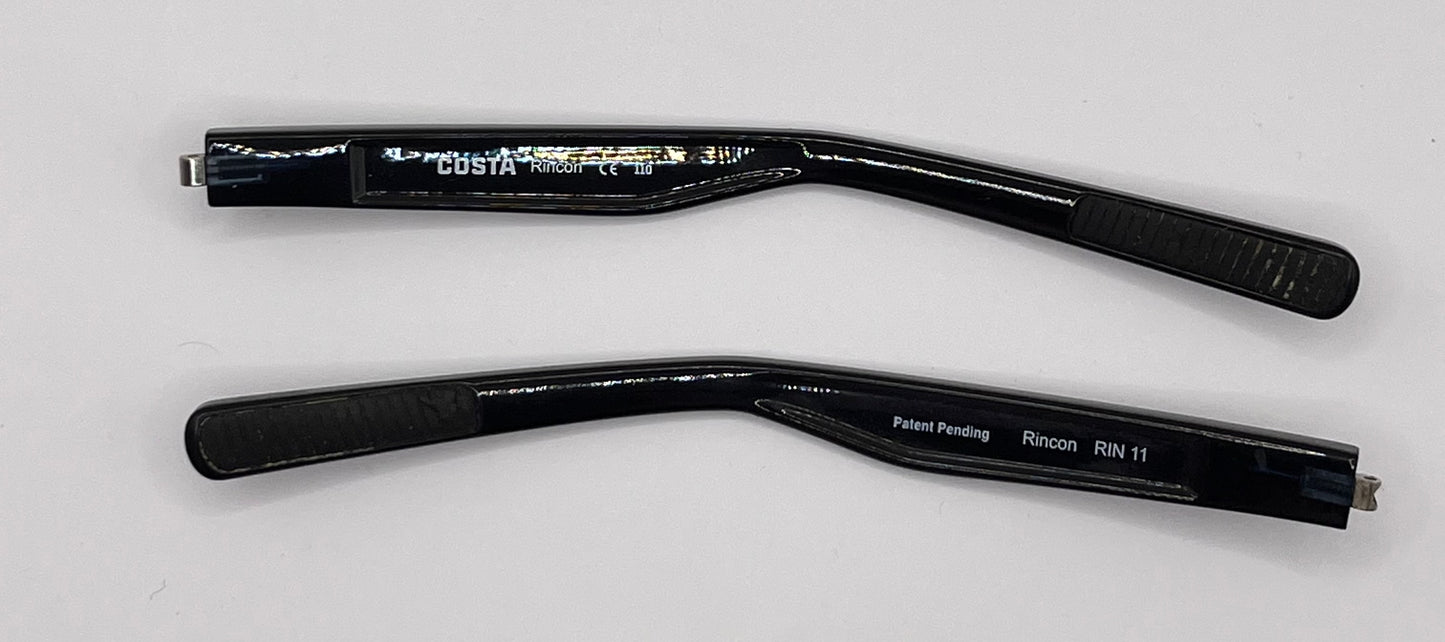 Costa Del Mar Rincon Both Temples Shiny Black Glass 580G