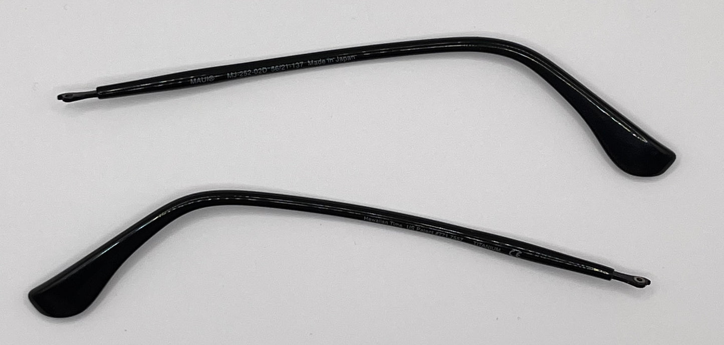 Maui Jim 252 Both Temples Black