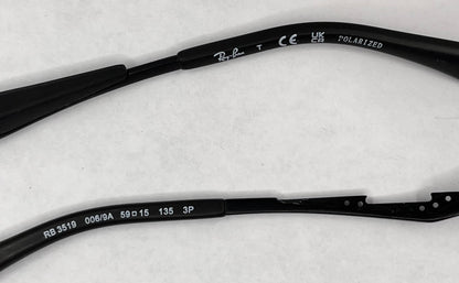 Ray Ban 3519 Both Temples Black