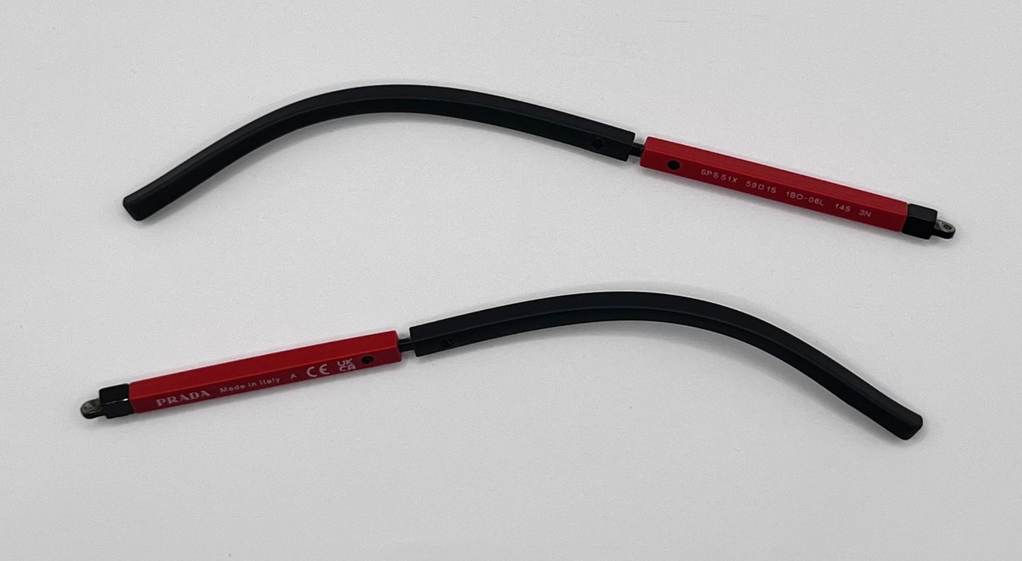 Prada Sps 51x Both Temples Red/black