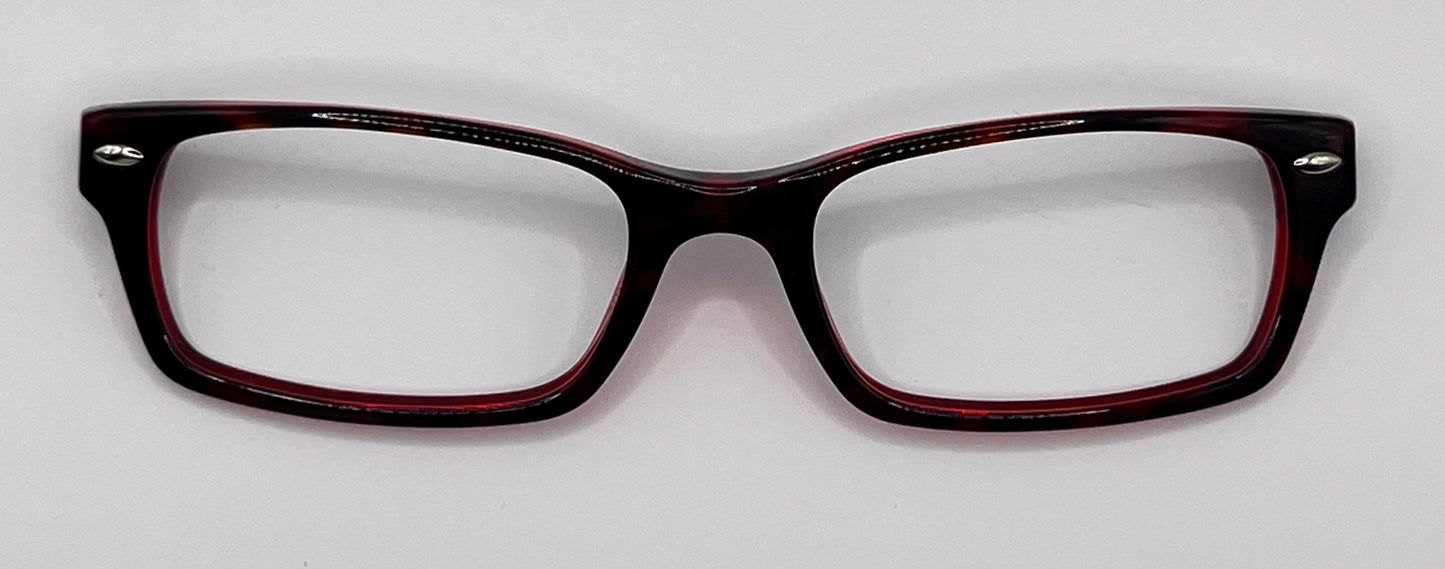 Ray Ban 5206 Front Face Black/red