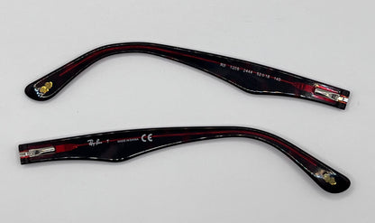 Ray Ban 5206 Both Temples Black/red