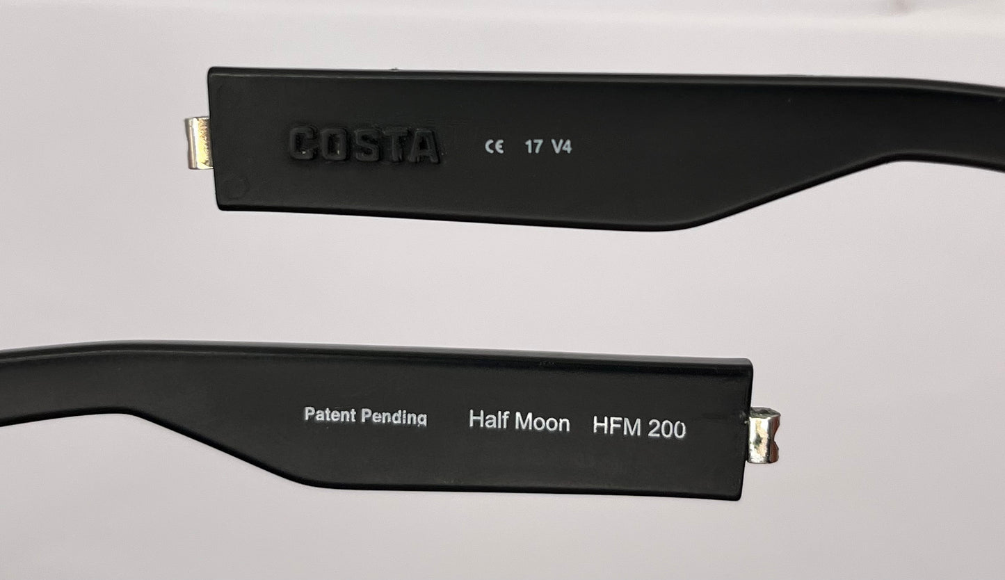 Costa Del Mar Half Moon 200 Both Temples Black/green