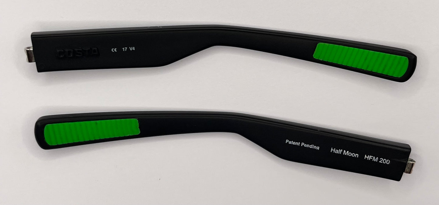 Costa Del Mar Half Moon 200 Both Temples Black/green