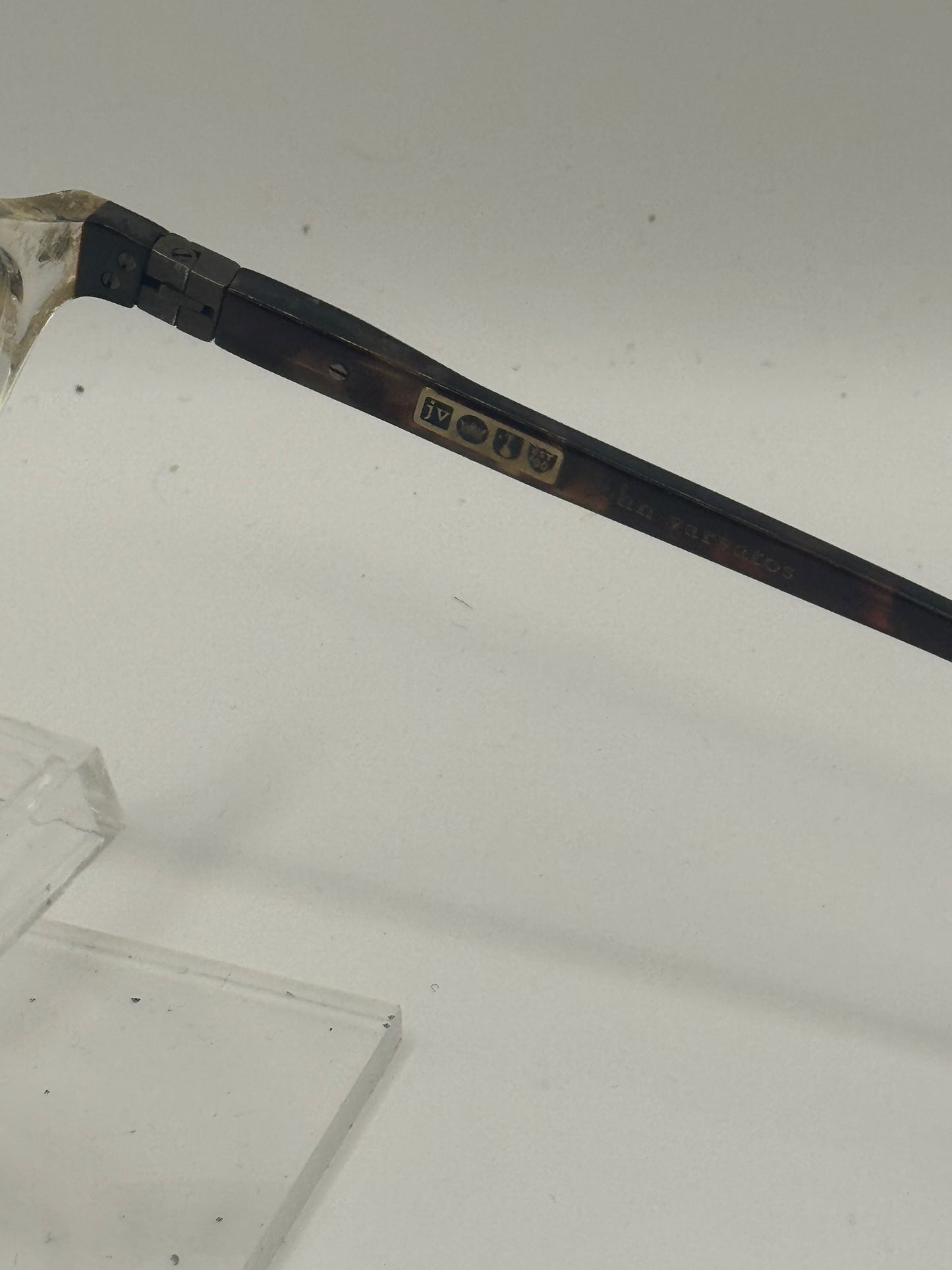 John Varvatos V356 Uf Eyeglasses in color Crystal