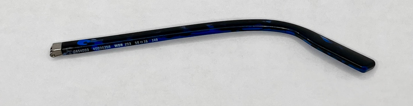 Costa Del Mar Wader Left Temple Blue Marble