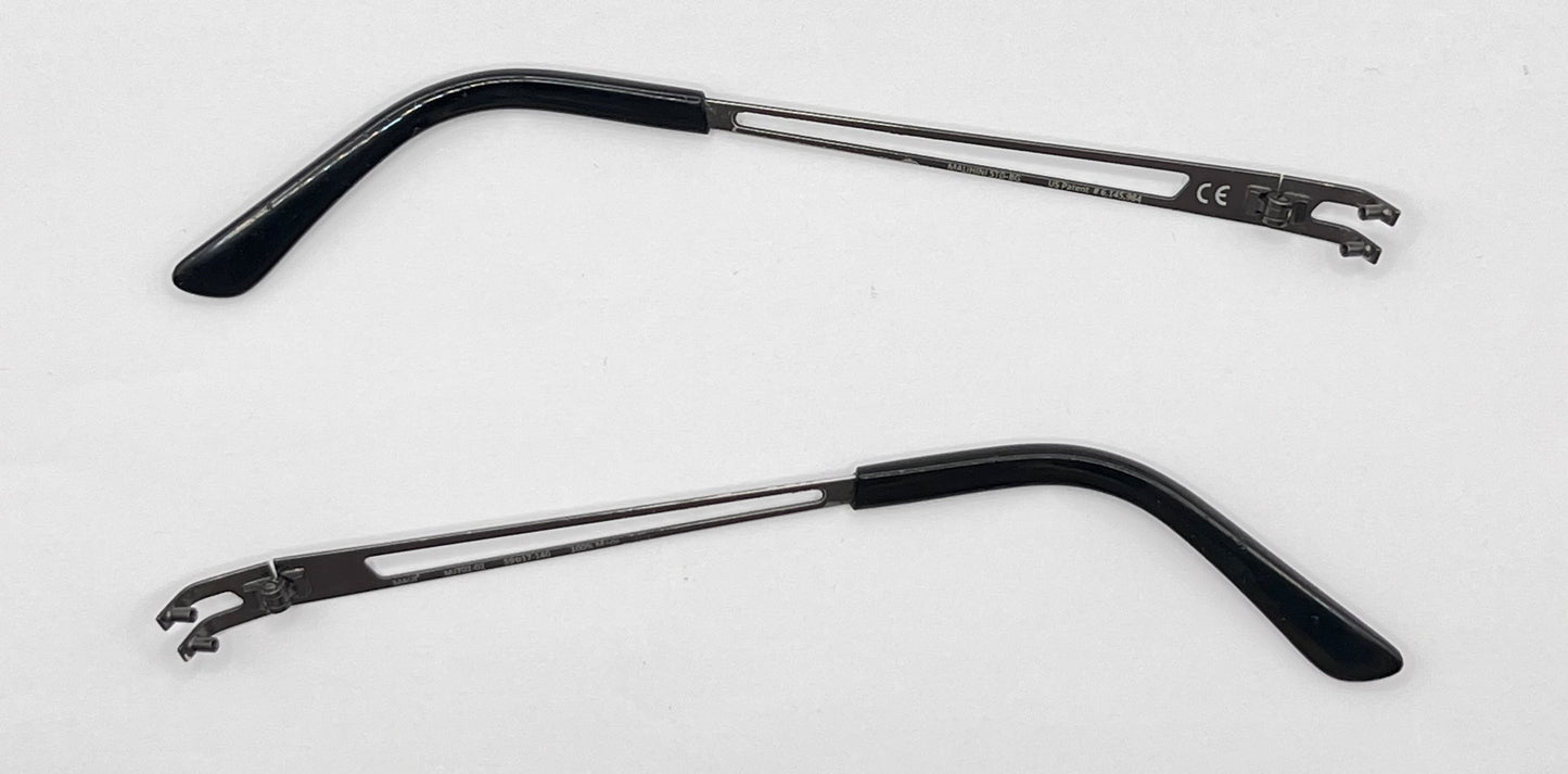 Maui Jim 702 Both Temples Silver/black
