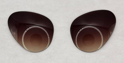 Ray Ban 3689 After Market Both Lenses Brow Gradient Size 55