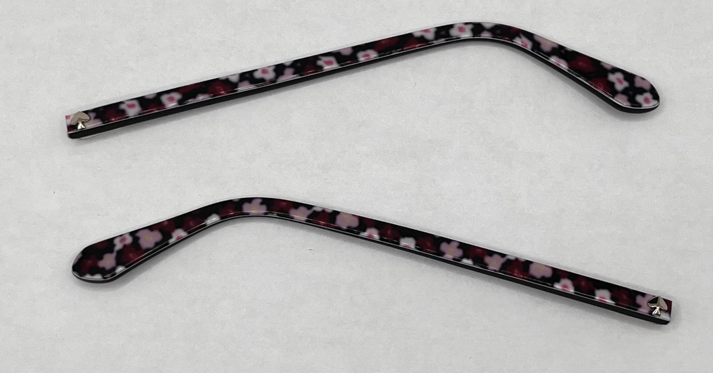Kate Spade Adalina 146 Both Temples Flower Pattern/black