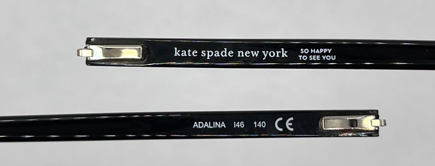 Kate Spade Adalina 146 Both Temples Flower Pattern/black