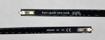 Kate Spade Adalina 146 Both Temples Flower Pattern/black