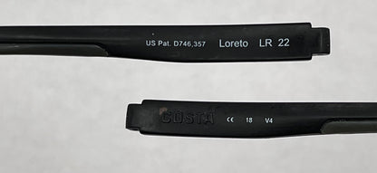 Costa Del Mar Loreto 22 Both Temples Matte Black