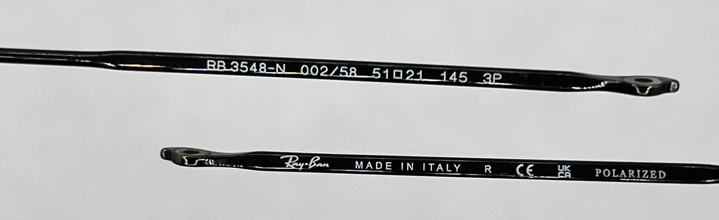Ray Ban 3548 Both Temples Black