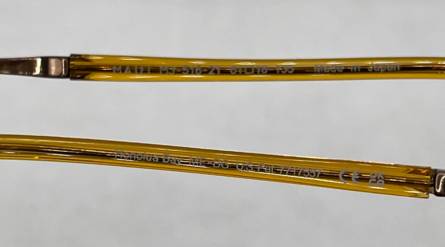 Maui Jim 516 Both Temples Gold