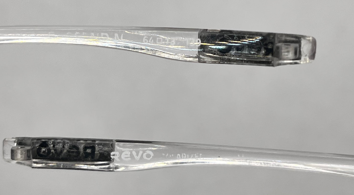 Revo Descend Both Temples Clear/black