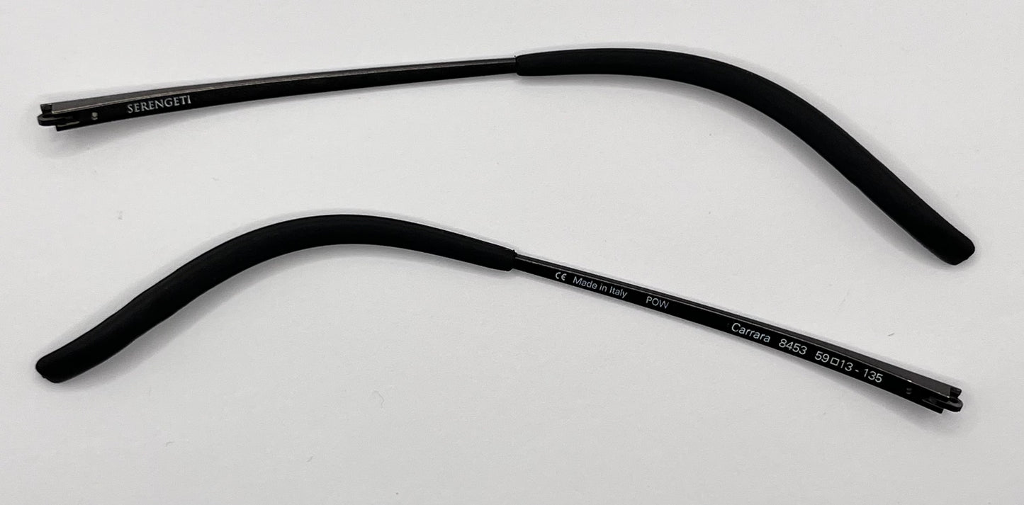 Serengeti Carrara Both Temples Silver/black
