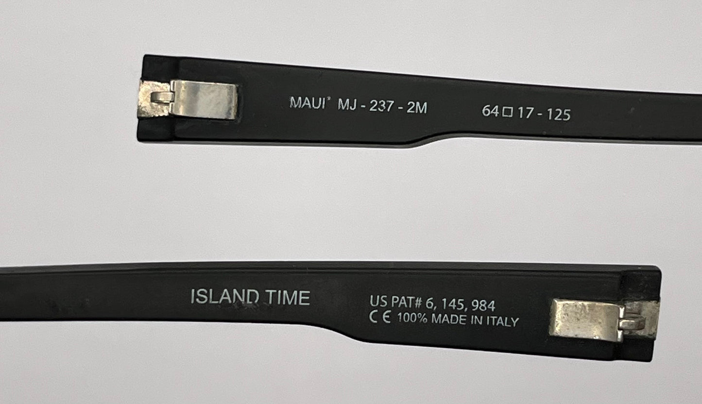 Maui Jim 237 Both Temples Black