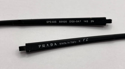 Prada Sps 02s Both Temples Matte Black/red