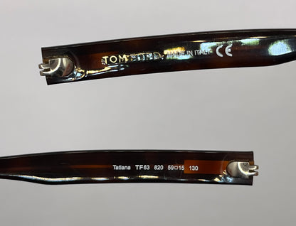 Tom Ford Tatiana 63 Both Temples Brown Tortoise