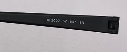 Ray Ban 2027 Left Temple Matt Black