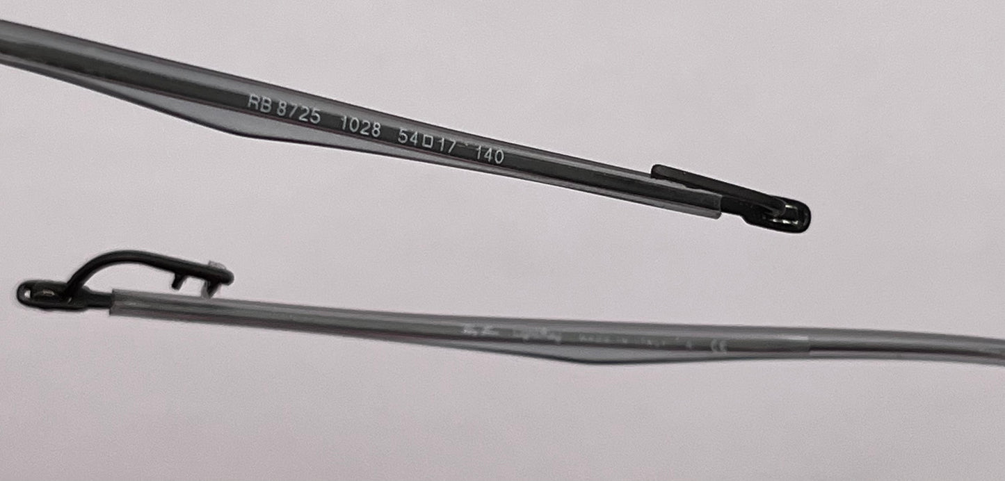 Ray Ban 8725 Both Temples Clear Gray